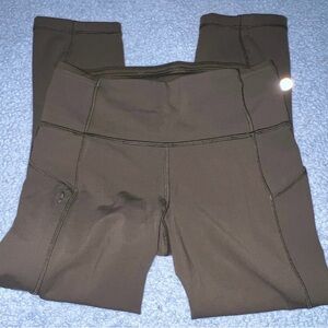 Lululemon Athletica Olive High-Waisted Leggings